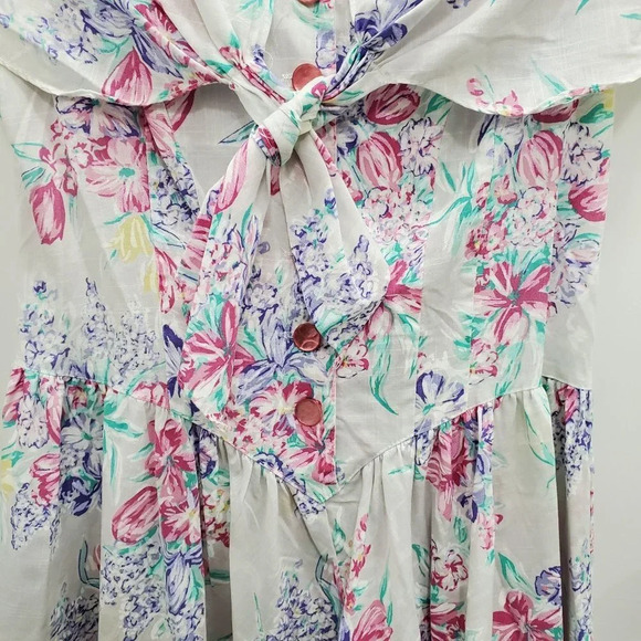 S.L Fashions Women's Vintage Floral Princess Fairy Tea Party Regency Dress Sz S‎ - Picture 2 of 4